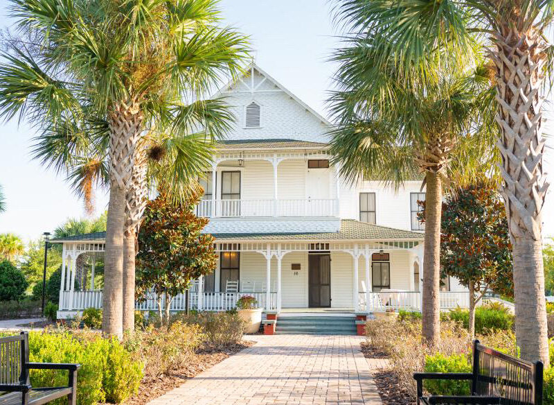 The historic Withers-Maguire House at Ocoee Lakeshore Center venue for weddings and events that was photo by Golden View Video Co.