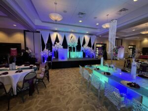 ocoee lakeshore center holiday winter wonderland event inside the banquet room in ocoee fl