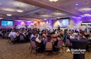 Matthews Hope fundraiser inside the banquet room at the Ocoee Lakeshore Center in Ocoee, FL