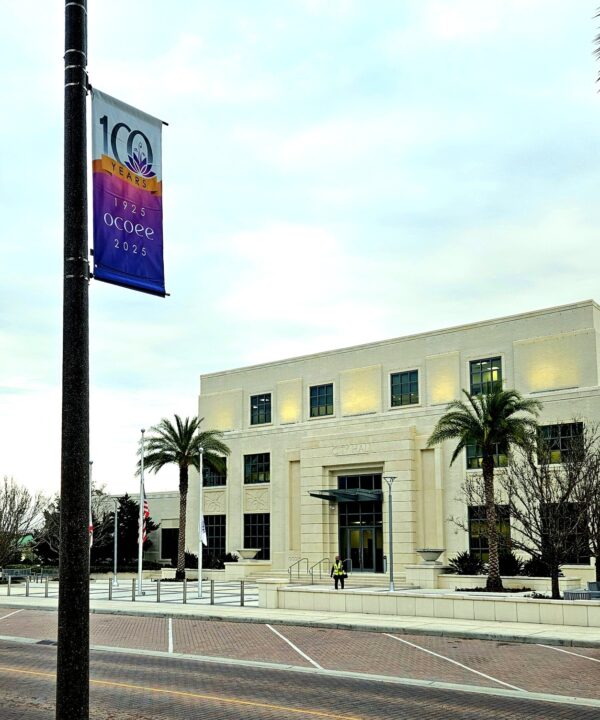 Centennial Celebration banners for the city of Ocoees 100 centennial celebration