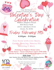 Valentines Day Celebration at the Ocoee Lakeshore Center 2025