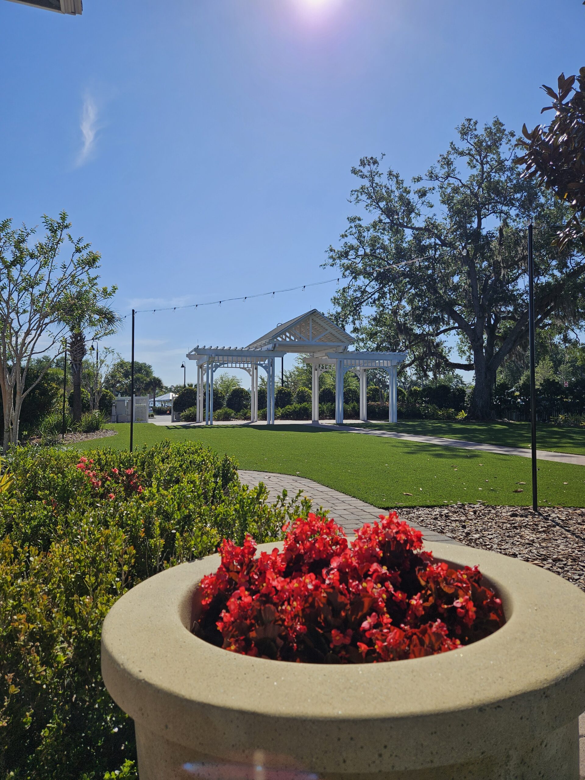 Wedding garden and flowers at Ocoee Lakeshore Center